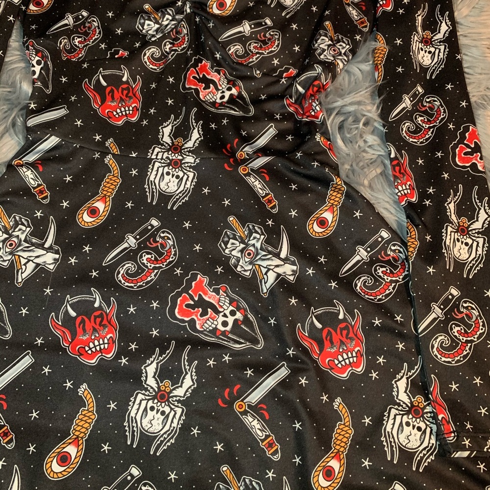SOLD Sourpuss Friday the 13th dress - Picture 4 of 4